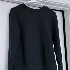 UNIQLO Dark Green Soft Knitted Fleece Crew Neck Long-Sleeve T-Shirt Size X-Small